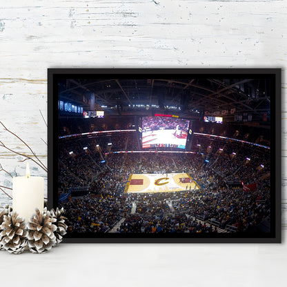 Quicken Loans Arena Cleveland, Stadium Canvas, Sport Art, Framed Canvas Print Wall Art, Floating Frame