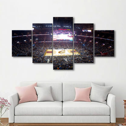 Quicken Loans Arena Cleveland, Stadium Canvas, Sport Art, Gift for him, 5 Panel, Large Canvas, Canvas Print Wall Art