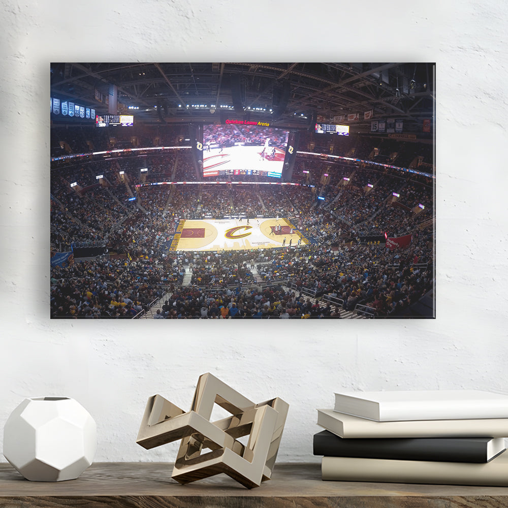 Quicken Loans Arena Cleveland, Stadium Canvas, Sport Art, Gift for him, Man Cave Decor, Art Print, Canvas Print Wall Art