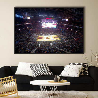 Quicken Loans Arena Cleveland, Stadium Canvas, Sport Art, Framed Canvas Print Wall Art, Floating Frame