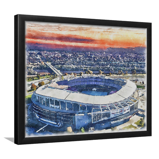 RFK Painting Stadium Watercolor, Washington, DC Watercolor, Sport Gift Art, Framed Art Print Wall Decor