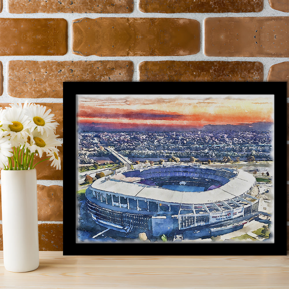 RFK Painting Stadium Watercolor, Washington, DC Watercolor, Sport Gift Art, Framed Art Print Wall Decor