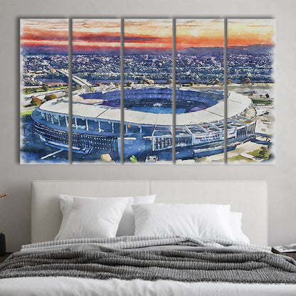 RFK Painting Stadium Watercolor, Washington, DC Watercolor, Sport Art, Extra Large Canvas Print Wall Art