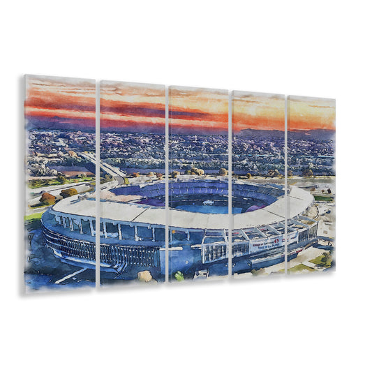 RFK Painting Stadium Watercolor, Washington, DC Watercolor, Sport Art, Extra Large Canvas Print Wall Art