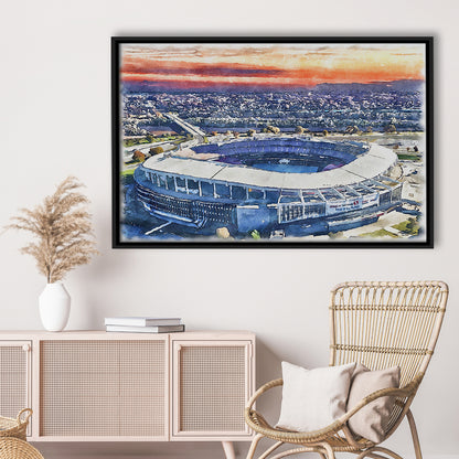 RFK Painting Stadium Watercolor, Washington, DC Watercolor, Sport Gift Art, Framed Canvas Print Wall Art