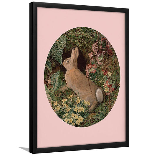Rabbit Wall Art,Pring Decor,Pring Wall Prints, Framed Picture Print,, Framed Art Prints Wall Decor