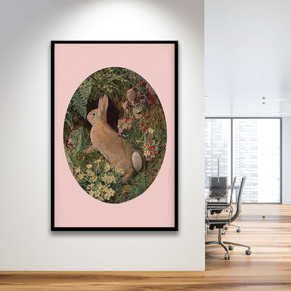 Rabbit Wall Art,Pring Decor,Pring Wall Prints, Framed Picture Print,, Framed Art Prints Wall Decor