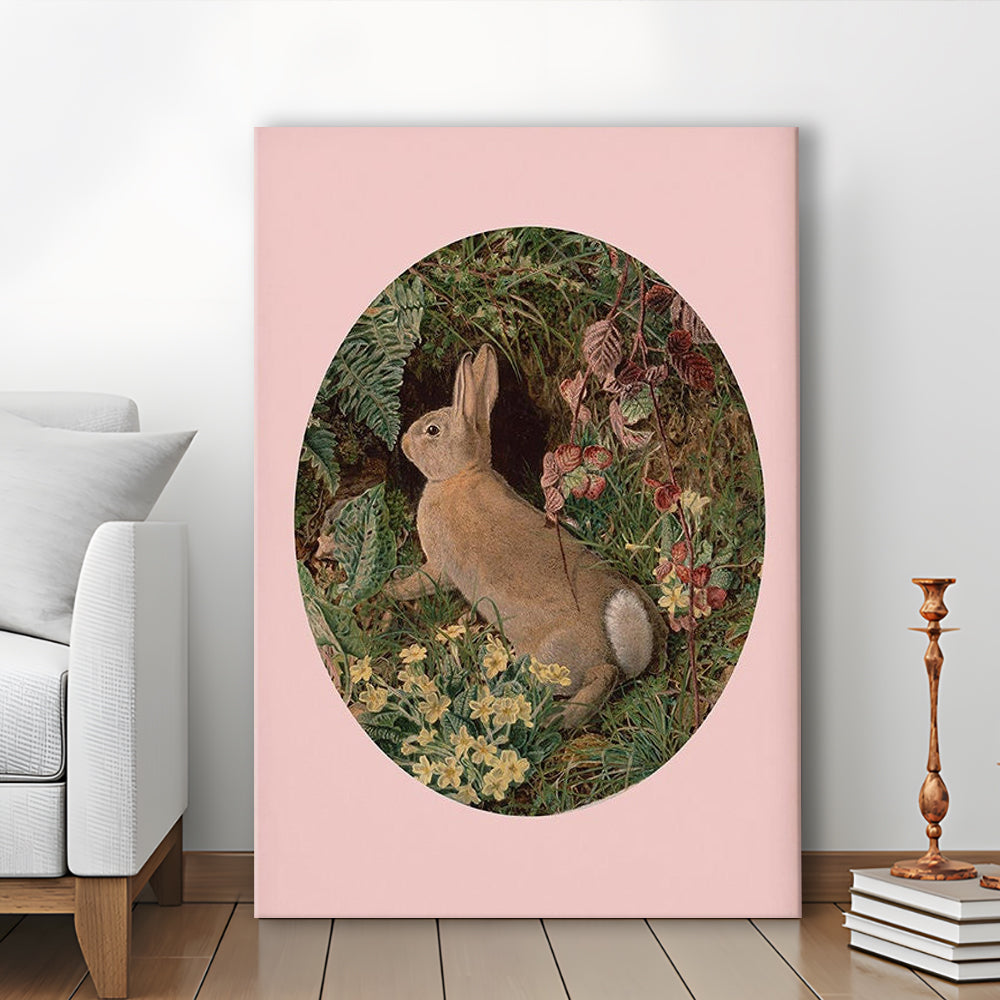 Rabbit Wall Art,Pring Decor,Pring Wall Prints, Canvas Art Print Decor, Painting Art, Canvas Prints Wall Art