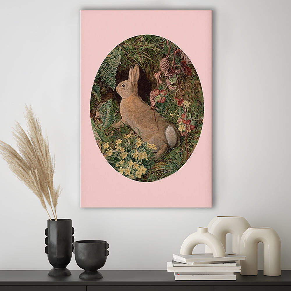 Rabbit Wall Art,Pring Decor,Pring Wall Prints, Canvas Art Print Decor, Painting Art, Canvas Prints Wall Art