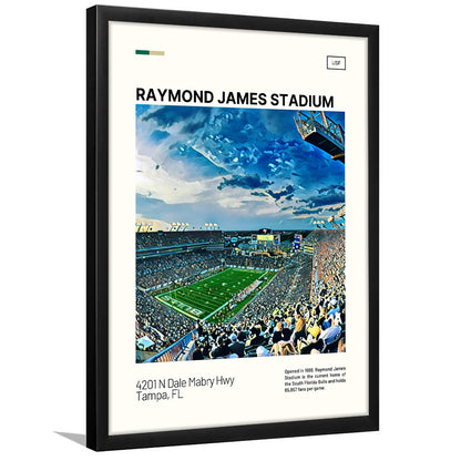 Raymond James Stadium Print, South Florida Bulls Stadium Art, Gifts for him, Sport Art, Framed Art Print Wall Decor