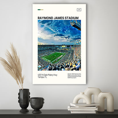 Raymond James Stadium Print, South Florida Bulls Stadium Canvas Art, Fan Gifts, Sport Art, Canvas Print Wall Art