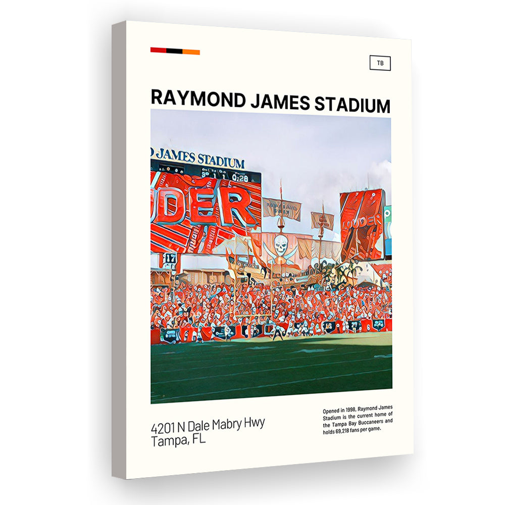 Raymond James Stadium Print, Tampa Bay Buccaneers Stadium Canvas Art, Fan Gifts, Sport Art, Canvas Print Wall Art