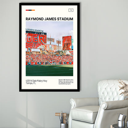 Raymond James Stadium Print, Tampa Bay Buccaneers Stadium Art, Gifts for him, Sport Art, Framed Art Print Wall Decor