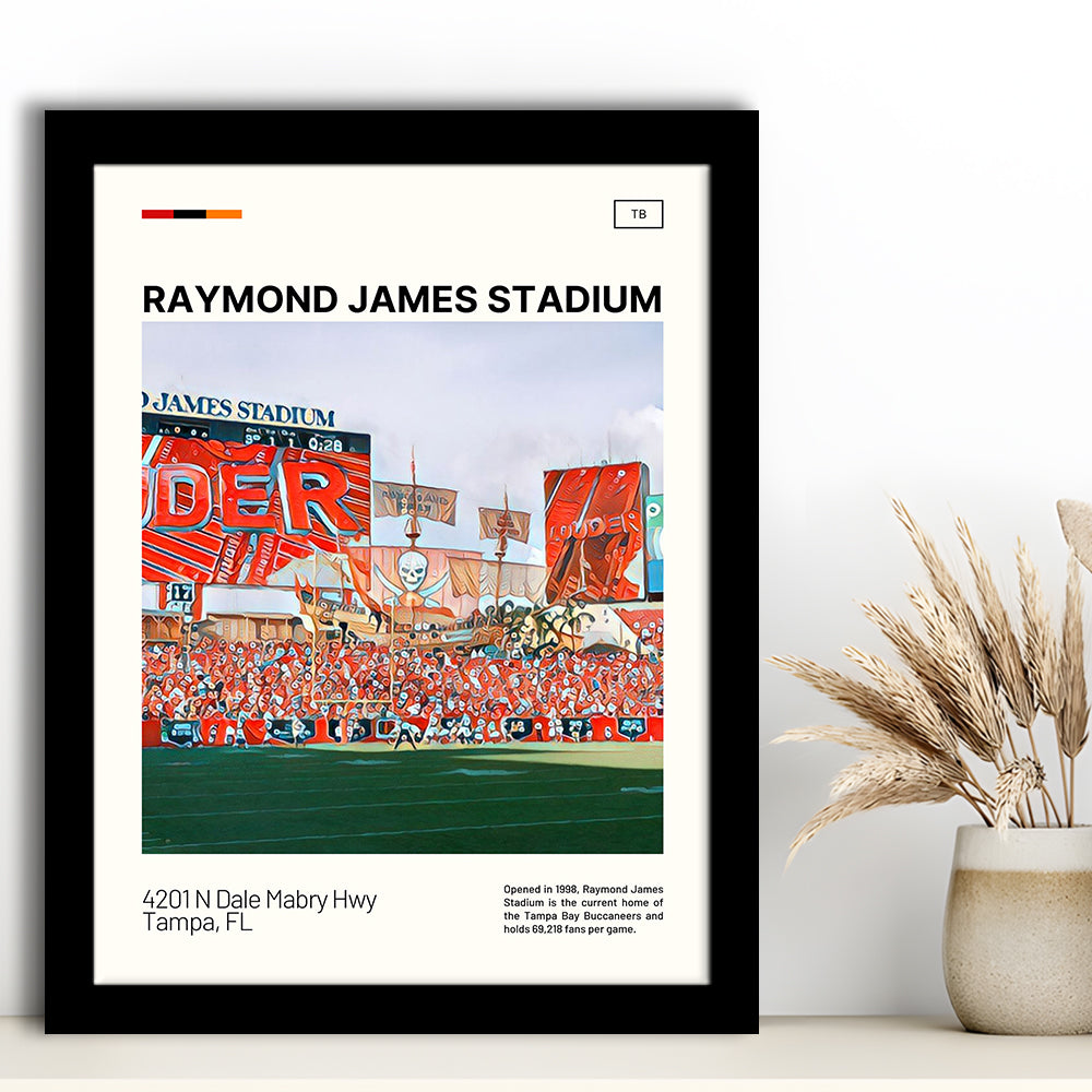 Raymond James Stadium Print, Tampa Bay Buccaneers Stadium Art, Gifts for him, Sport Art, Framed Art Print Wall Decor