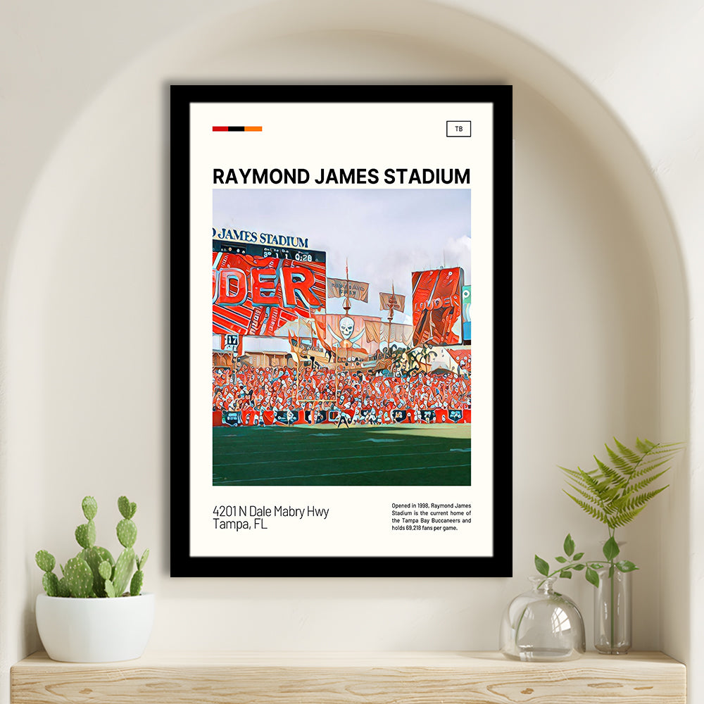 Raymond James Stadium Print, Tampa Bay Buccaneers Stadium Art, Gifts for him, Sport Art, Framed Art Print Wall Decor