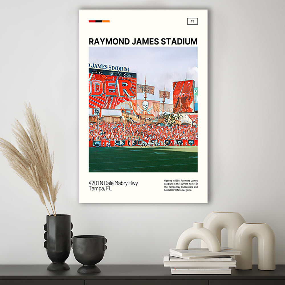 Raymond James Stadium Print, Tampa Bay Buccaneers Stadium Canvas Art, Fan Gifts, Sport Art, Canvas Print Wall Art