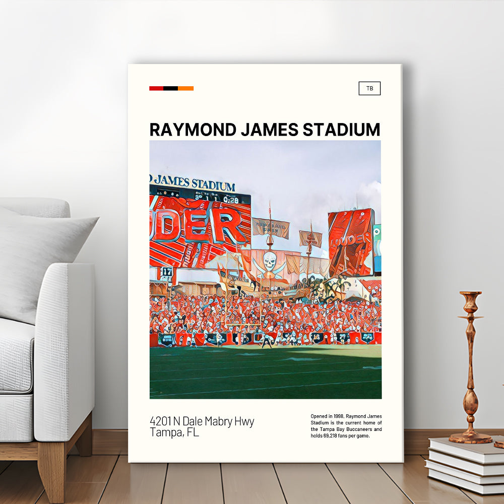 Raymond James Stadium Print, Tampa Bay Buccaneers Stadium Canvas Art, Fan Gifts, Sport Art, Canvas Print Wall Art