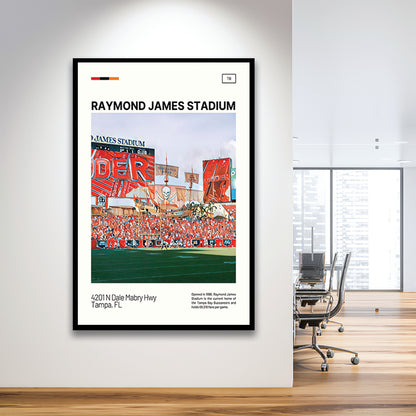 Raymond James Stadium Print, Tampa Bay Buccaneers Stadium Art, Gifts for him, Sport Art, Framed Art Print Wall Decor