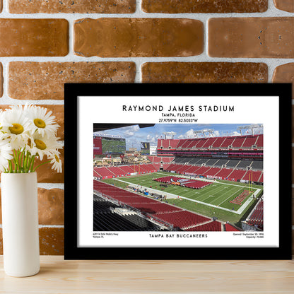 Raymond James Stadium Print, Home Of Tampa Bay Buccaneers, Football Wall Art, Framed Art Print Wall Decor