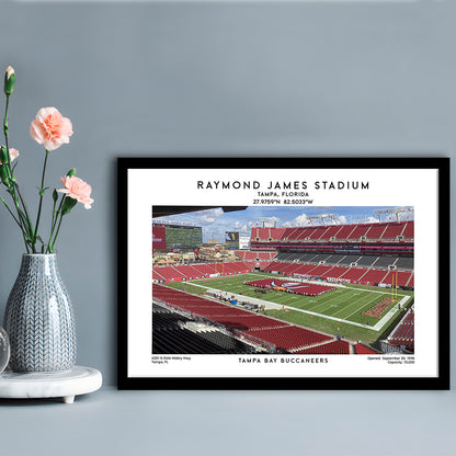 Raymond James Stadium Print, Home Of Tampa Bay Buccaneers, Football Wall Art, Framed Art Print Wall Decor