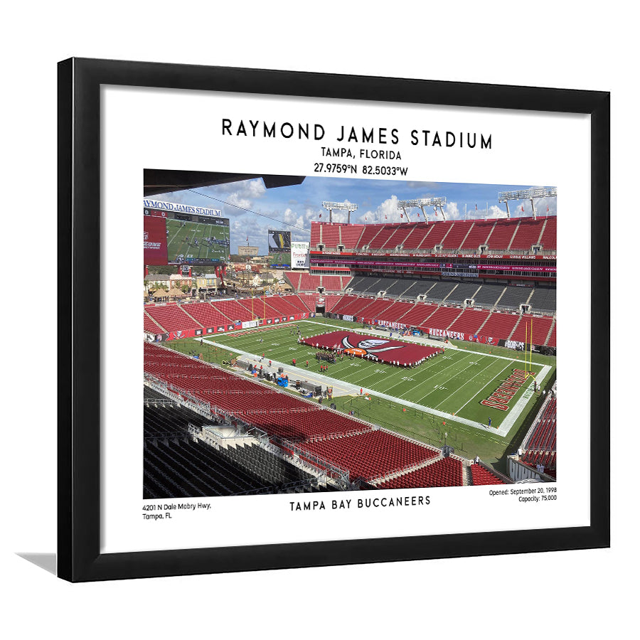 Raymond James Stadium Print, Home Of Tampa Bay Buccaneers, Football Wall Art, Framed Art Print Wall Decor