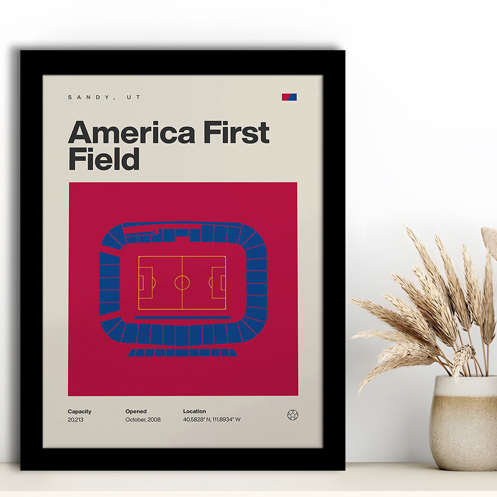 Real Salt Lake Stadium Print, America First Field Stadium Print, Gifts for him, Sport Art, Framed Art Print Wall Decor