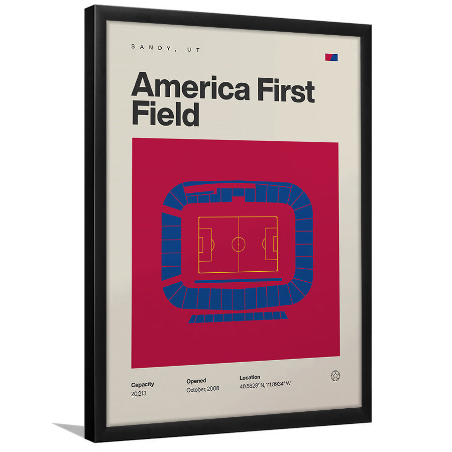 Real Salt Lake Stadium Print, America First Field Stadium Print, Gifts for him, Sport Art, Framed Art Print Wall Decor