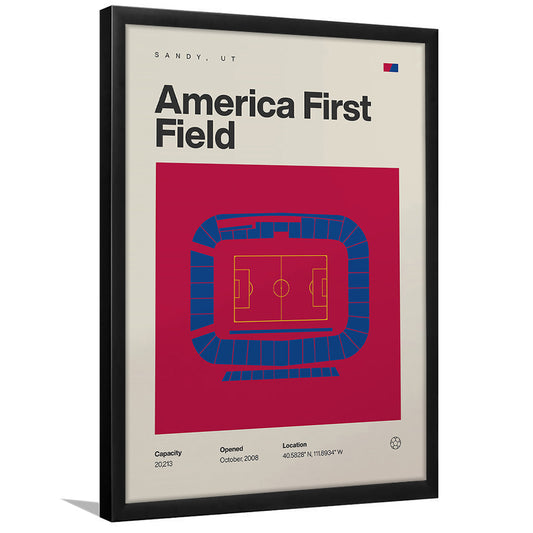 Real Salt Lake Stadium Print, America First Field Stadium Print, Gifts for him, Sport Art, Framed Art Print Wall Decor