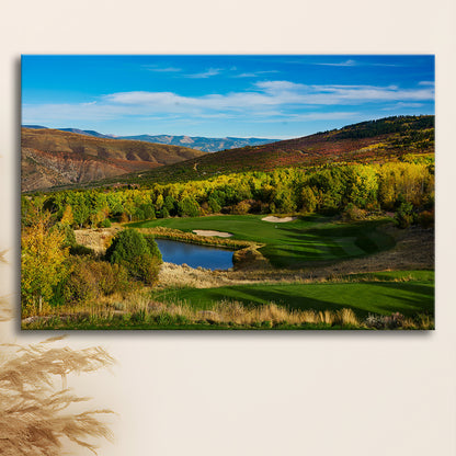 Red Sky Ranch And Golf Club, Fazio Course Hole 17, Wolcott, Colorado, Golf Art Print