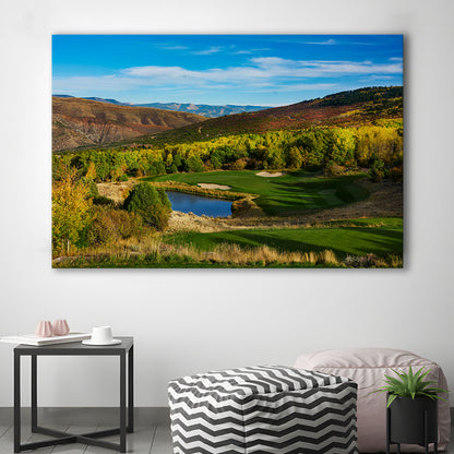 Red Sky Ranch And Golf Club, Fazio Course Hole 17, Wolcott, Colorado, Golf Art Print