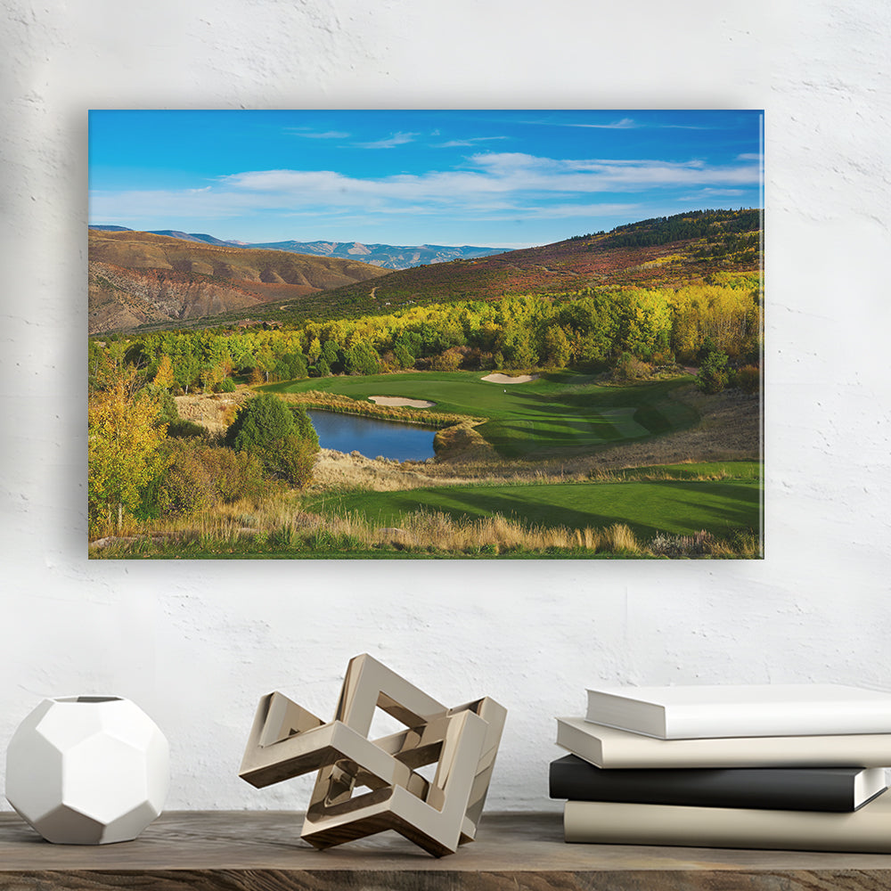 Red Sky Ranch And Golf Club, Fazio Course Hole 17, Wolcott, Colorado, Golf Art Print
