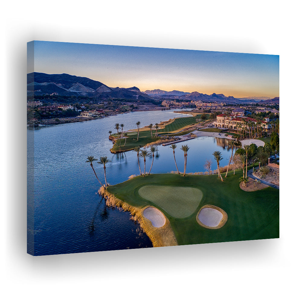 Reflection Bay Golf Courses In Las Vegas, Nv, Golf Art Print,Gifts Golf Lover