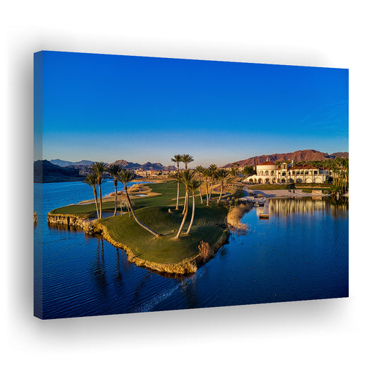 Reflection Bay Golf Courses In Las Vegas, Nv 2, Golf Art Print,Gifts Golf Lover