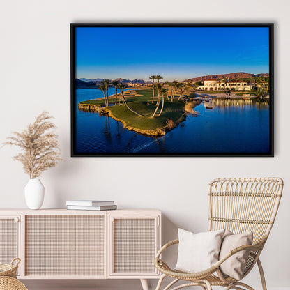 Reflection Bay Golf Courses In Las Vegas, Nv 2, Floating Framed Canvas Print Wall Art