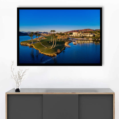 Reflection Bay Golf Courses In Las Vegas, Nv 2, Framed Art Print Wall Decor, Picture Framed