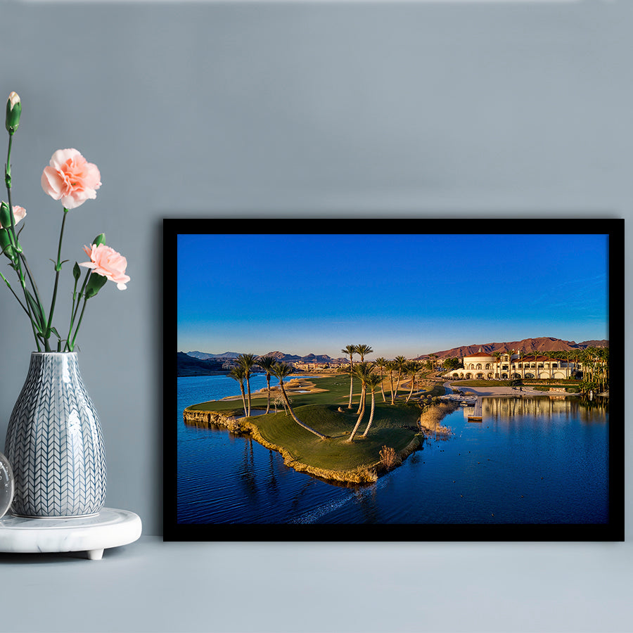 Reflection Bay Golf Courses In Las Vegas, Nv 2, Framed Art Print Wall Decor, Picture Framed