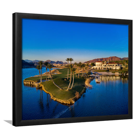 Reflection Bay Golf Courses In Las Vegas, Nv 2, Framed Art Print Wall Decor, Picture Framed