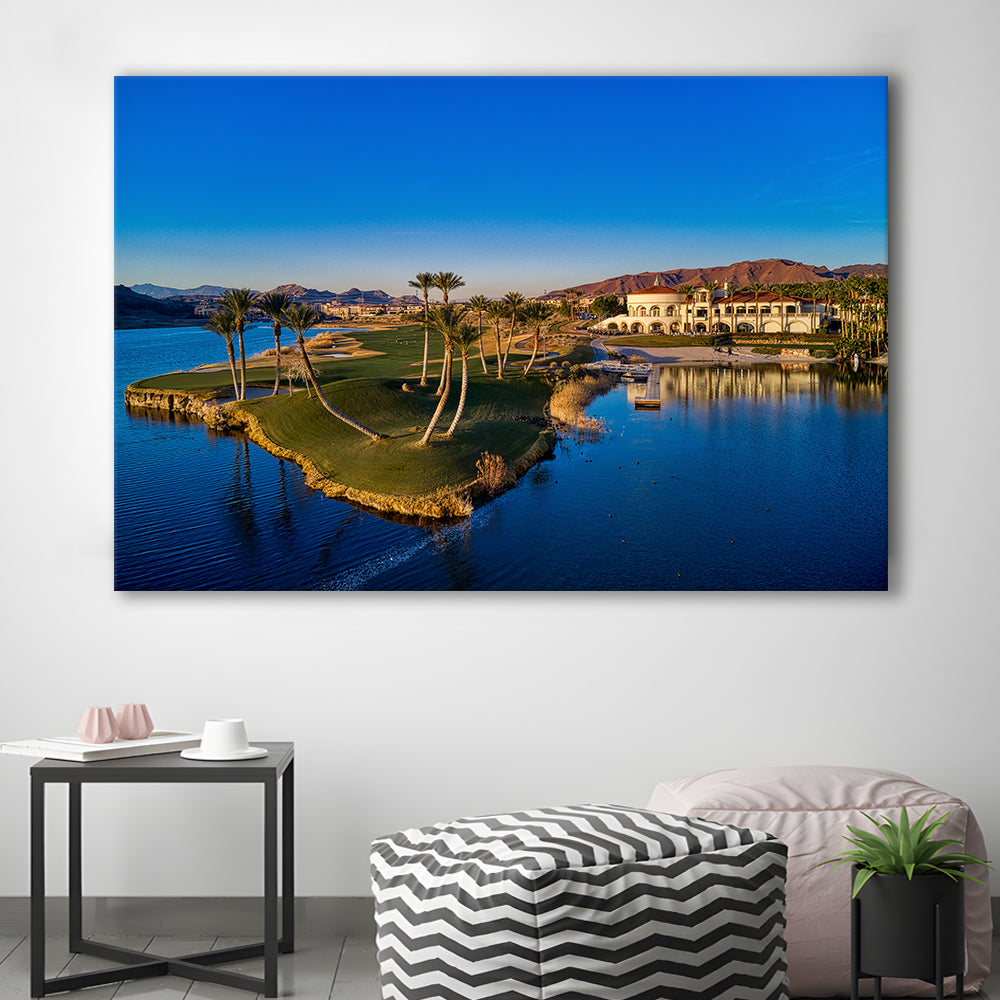 Reflection Bay Golf Courses In Las Vegas, Nv 2, Golf Art Print,Gifts Golf Lover