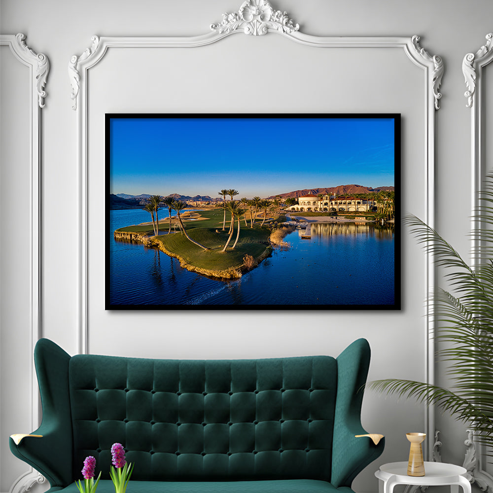 Reflection Bay Golf Courses In Las Vegas, Nv 2, Framed Art Print Wall Decor, Picture Framed