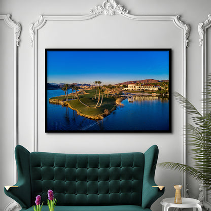 Reflection Bay Golf Courses In Las Vegas, Nv 2, Framed Art Print Wall Decor, Picture Framed