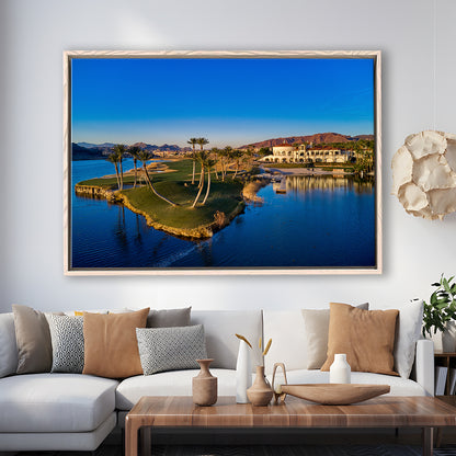 Reflection Bay Golf Courses In Las Vegas, Nv 2, Floating Framed Canvas Print Wall Art