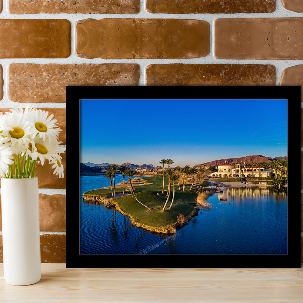 Reflection Bay Golf Courses In Las Vegas, Nv 2, Framed Art Print Wall Decor, Picture Framed