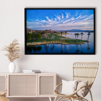 Reflection Bay Golf Courses In Las Vegas, Nv 3, Floating Framed Canvas Print Wall Art