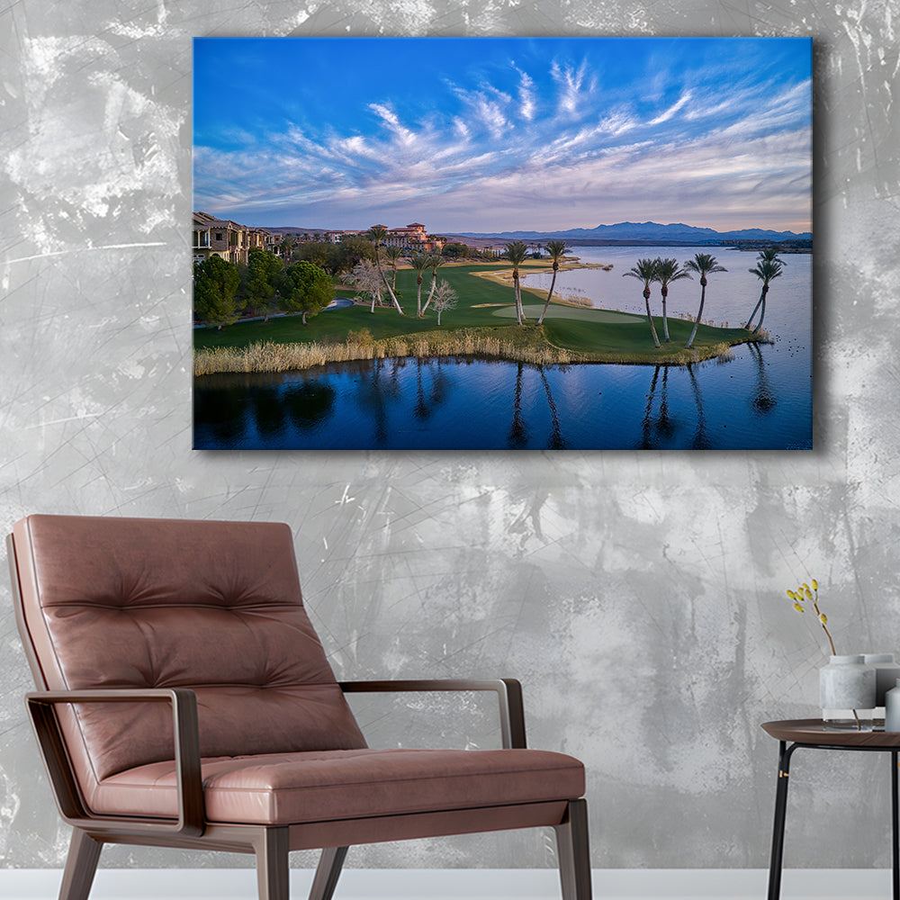 Reflection Bay Golf Courses In Las Vegas, Nv 3, Golf Art Print,Gifts Golf Lover