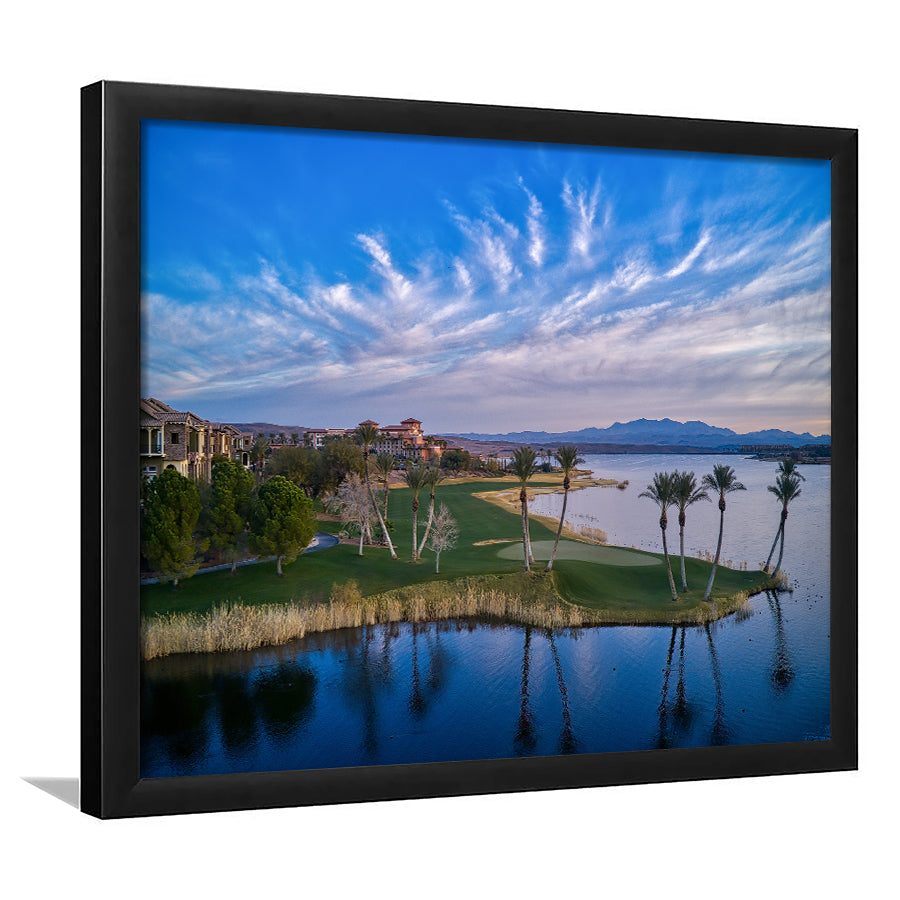 Reflection Bay Golf Courses In Las Vegas, Nv 3, Framed Art Print Wall Decor, Picture Framed