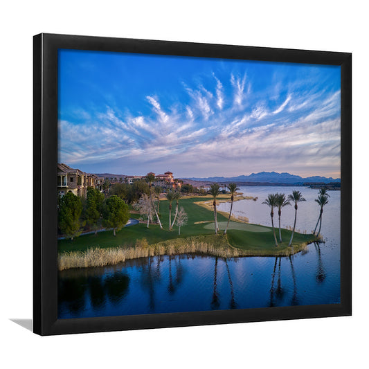 Reflection Bay Golf Courses In Las Vegas, Nv 3, Framed Art Print Wall Decor, Picture Framed