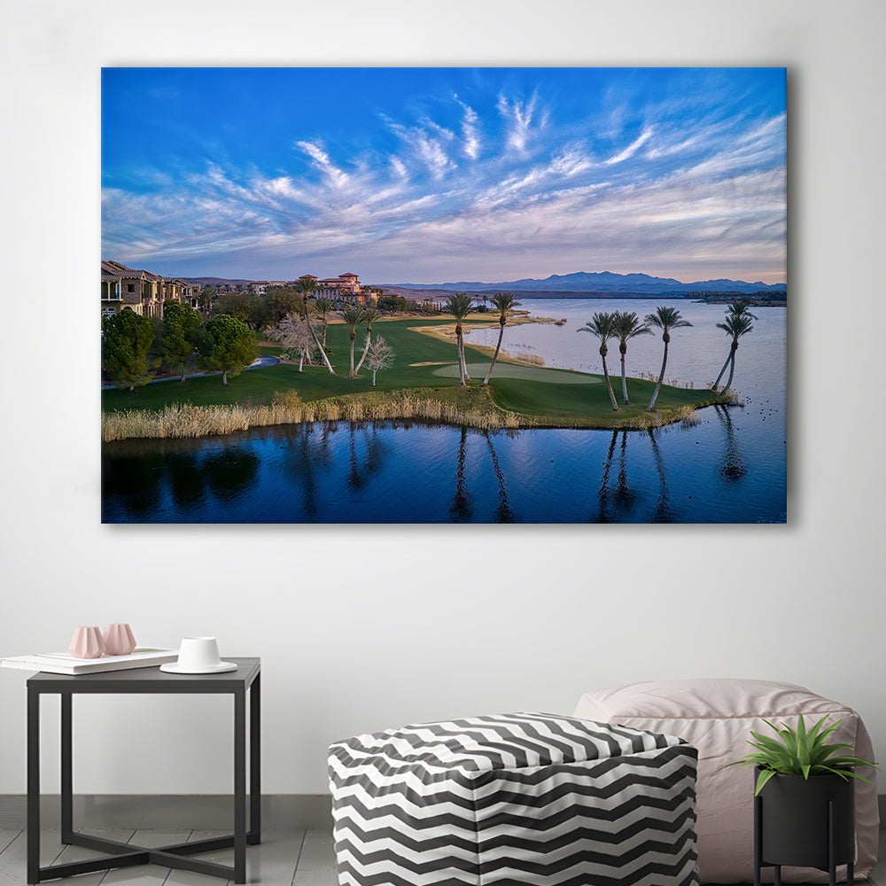 Reflection Bay Golf Courses In Las Vegas, Nv 3, Golf Art Print,Gifts Golf Lover