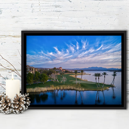 Reflection Bay Golf Courses In Las Vegas, Nv 3, Floating Framed Canvas Print Wall Art