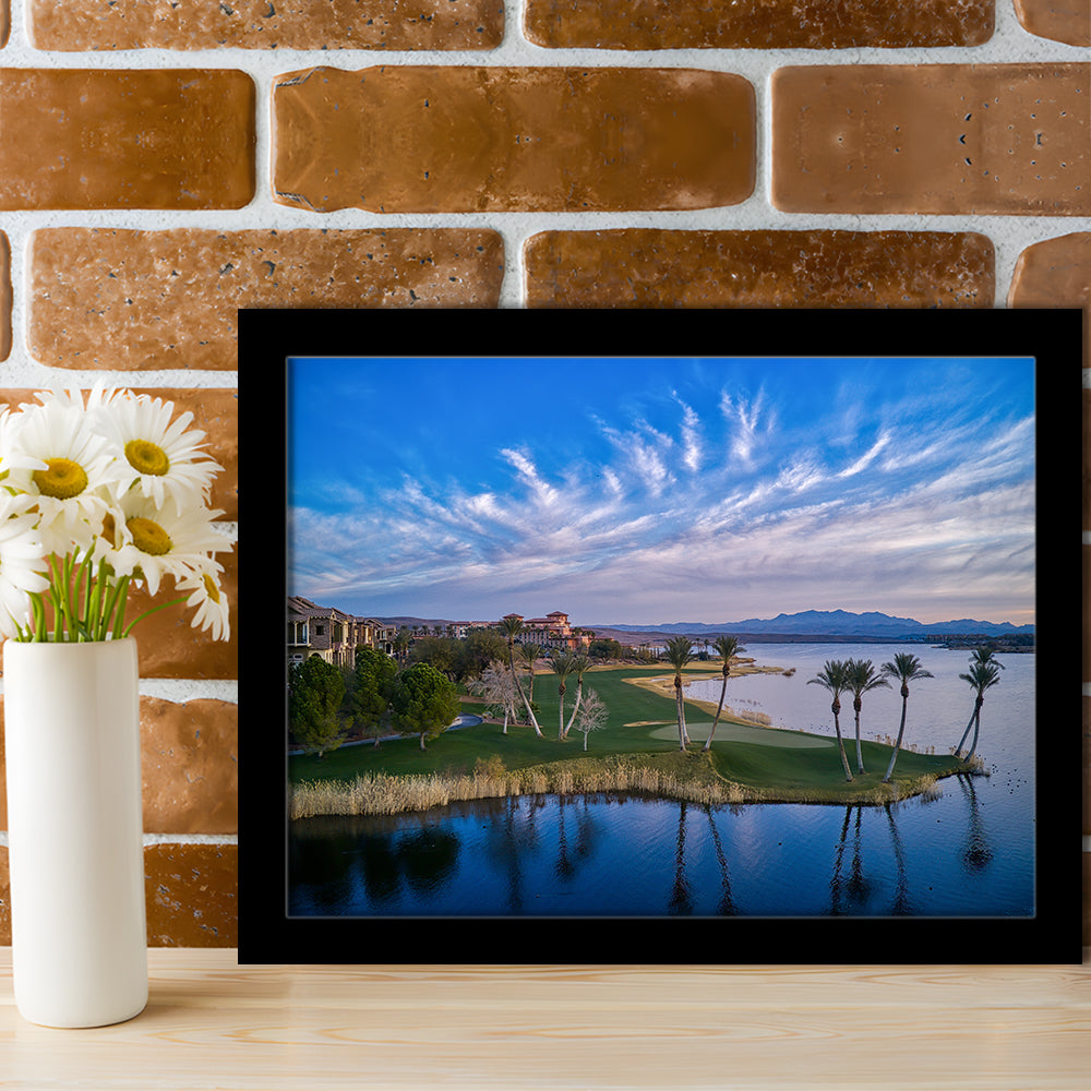Reflection Bay Golf Courses In Las Vegas, Nv 3, Framed Art Print Wall Decor, Picture Framed