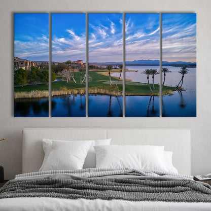 Reflection Bay Golf Courses In Las Vegas, Nv 3, Golf Art Print, Extra Large Canvas Print Wall Art